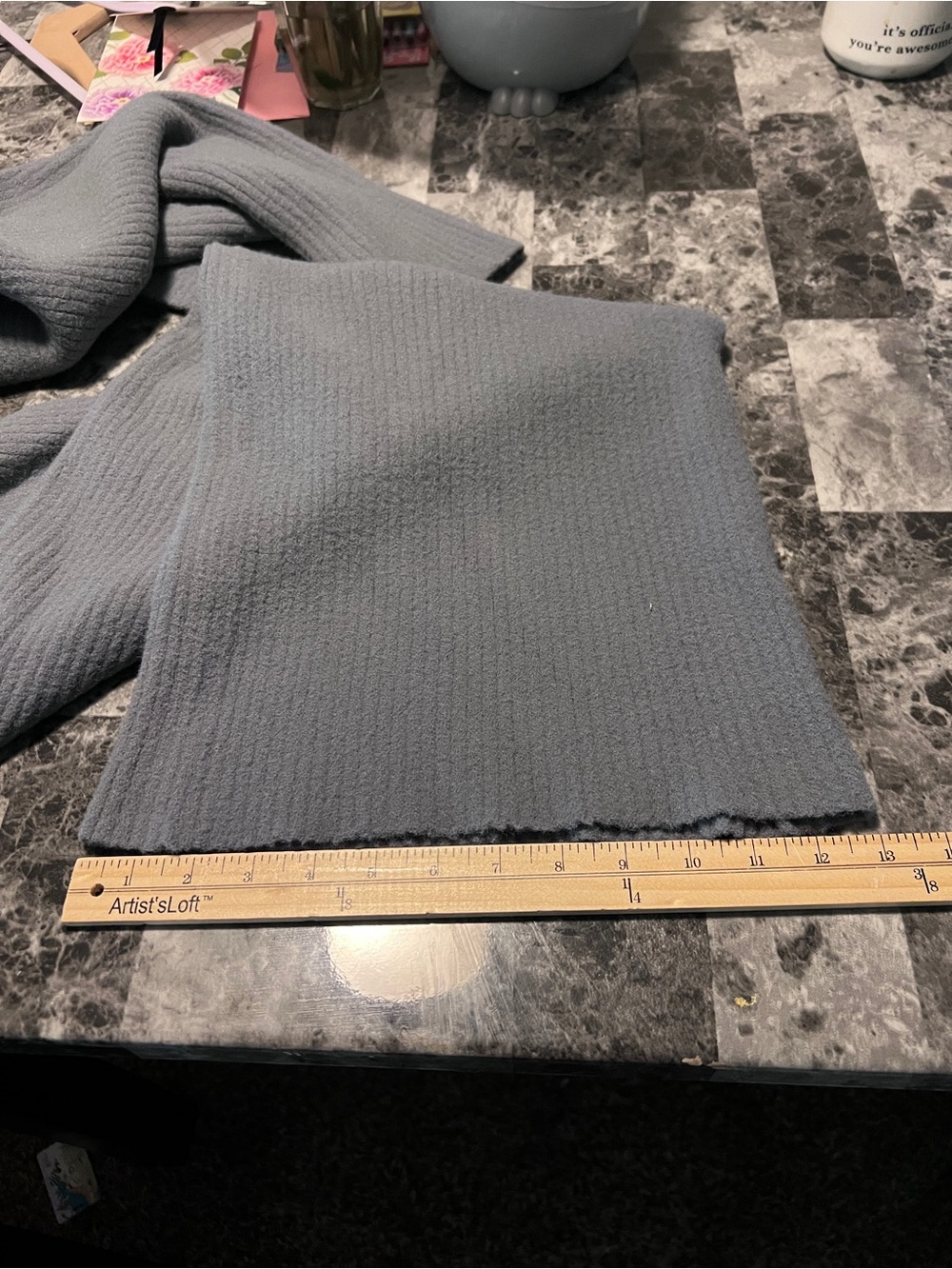 Alo Women’s Snuggle Up Sweater High Waist Wide Leg Pant Steel Grey Size L - Picture 15 of 15